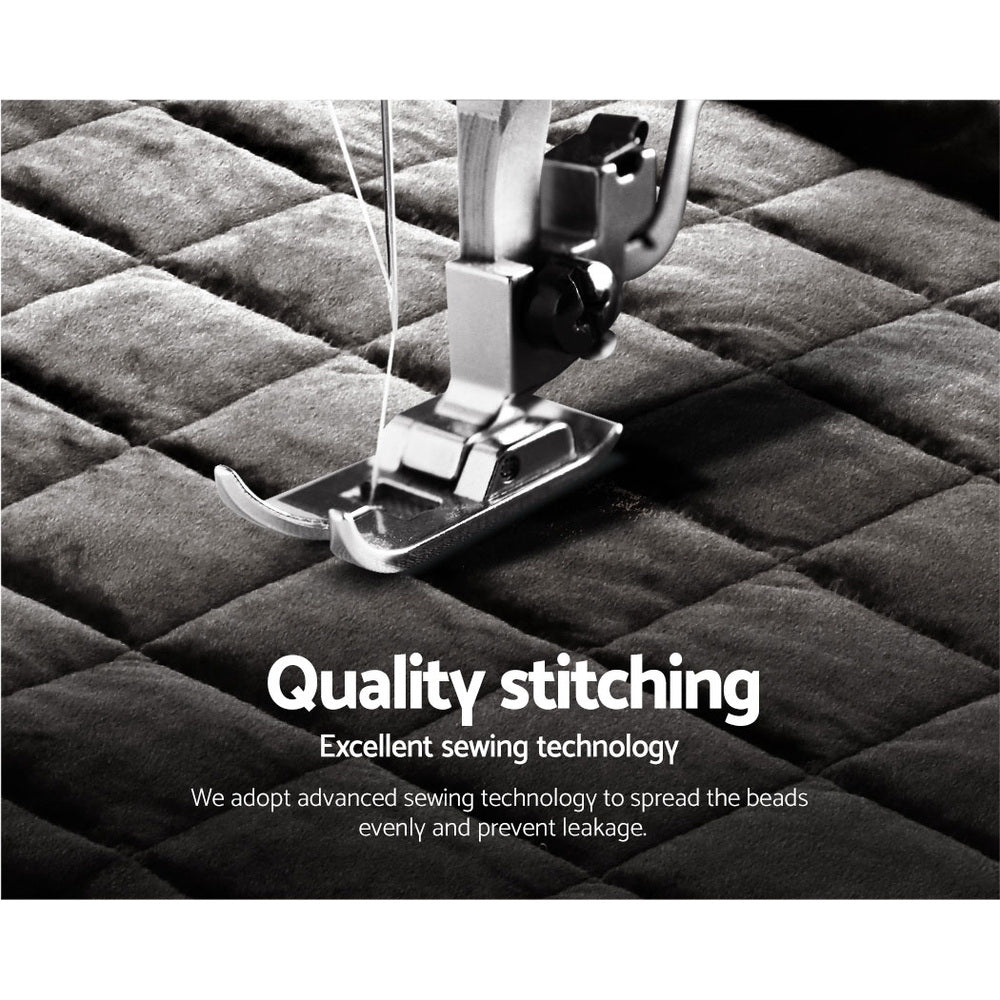 P&F SleepNice Bedding Faux Mink Quilt Charcoal Double