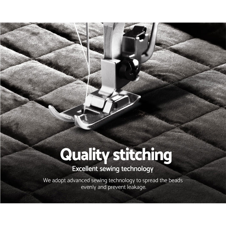 P&F SleepNice Bedding Faux Mink Quilt Charcoal Double