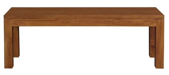 P&F ZennHome Rela Solid Mahogany Timber Bench (Light Pecan)