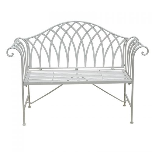 P&F ZennHome Antique White Dream Outdoor Bench