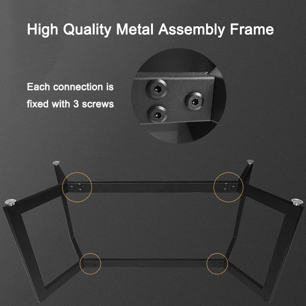 P&F ZennHome 120x60cm Matte Black Minimalist Slate Coffee Table Marble Tea Table Living Room Rectangle Cocktail Side Table Solid Metal Legs