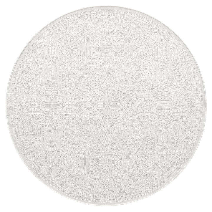 P&F ZennHome Round Ivory Rug - 160cm x 160cm