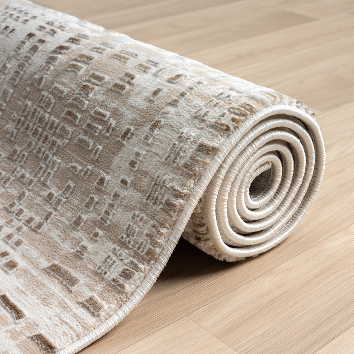 P&F ZennHome Skyscraper Taupe Rug - 160cm x 230cm