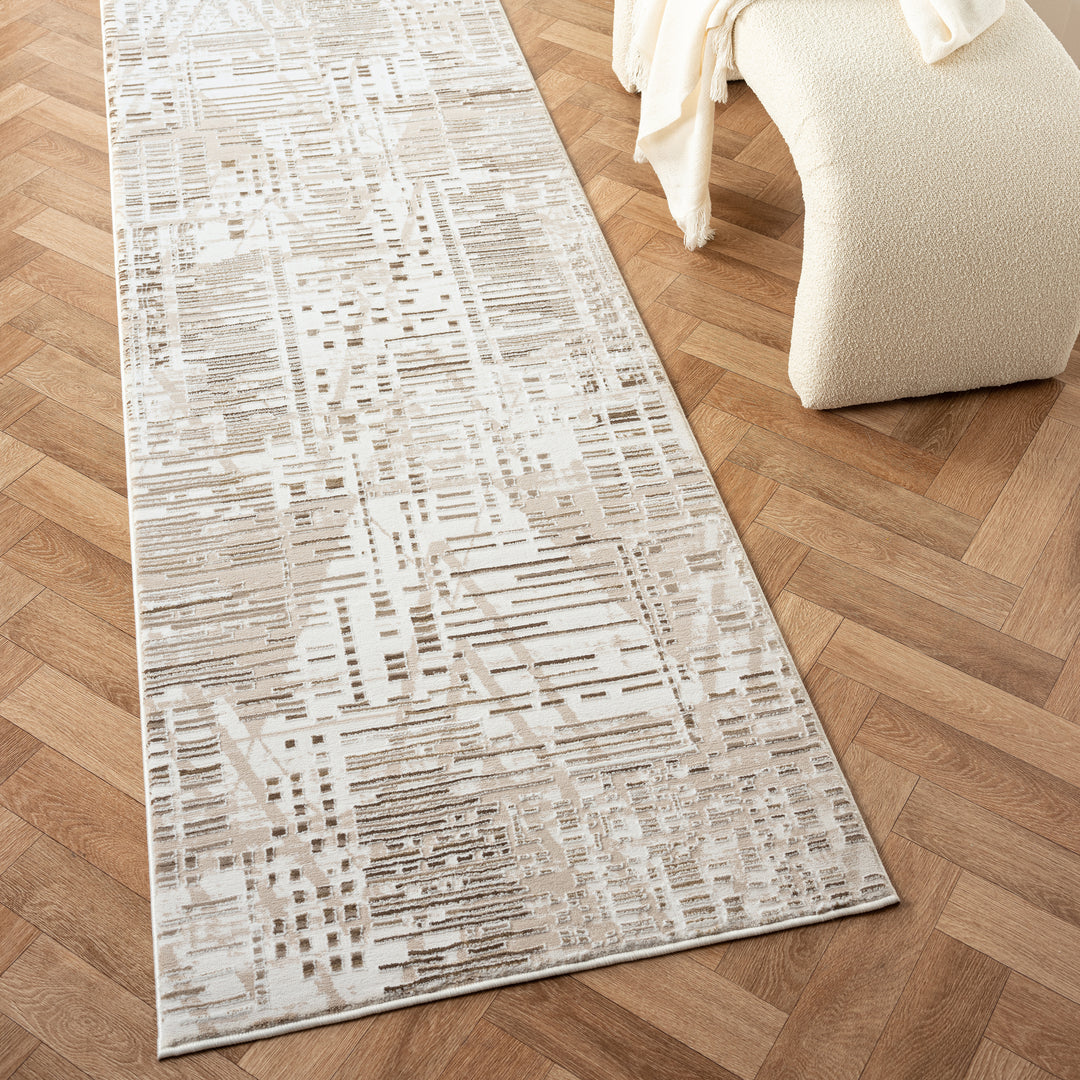 P&F ZennHome Skyscraper Taupe Rug - 160cm x 230cm