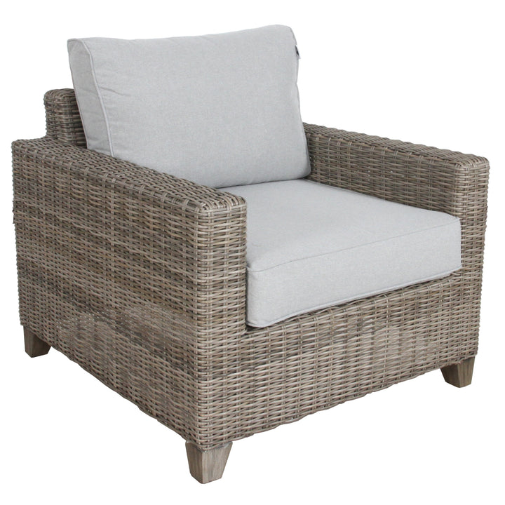 P&F ZennHome Sofi 2+1+1 Seater Wicker Rattan Outdoor Sofa Set Coffee Side Table Chair Lounge