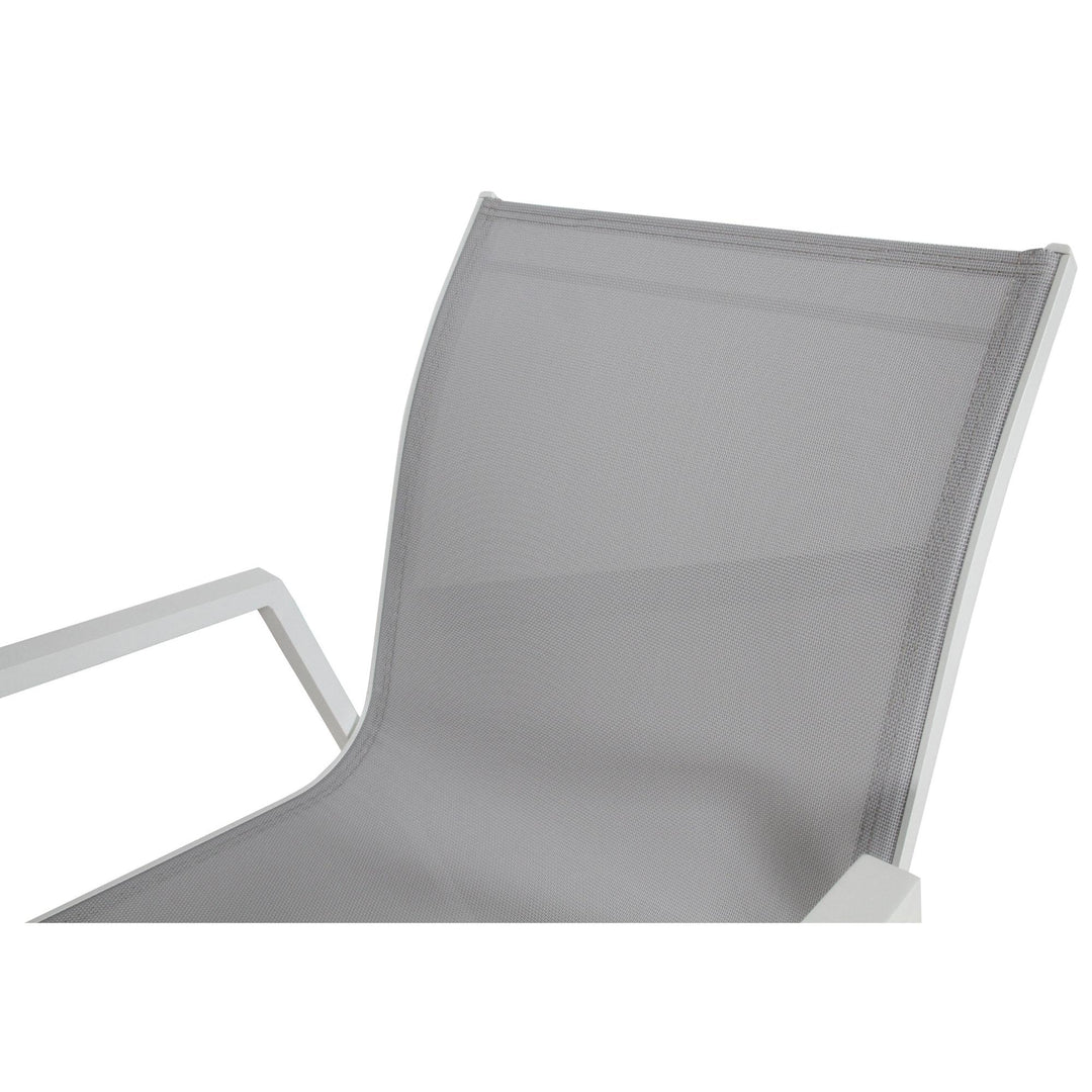 P&F ZennHome Snow 4pc Set Aluminium Outdoor Dining Table Chair White