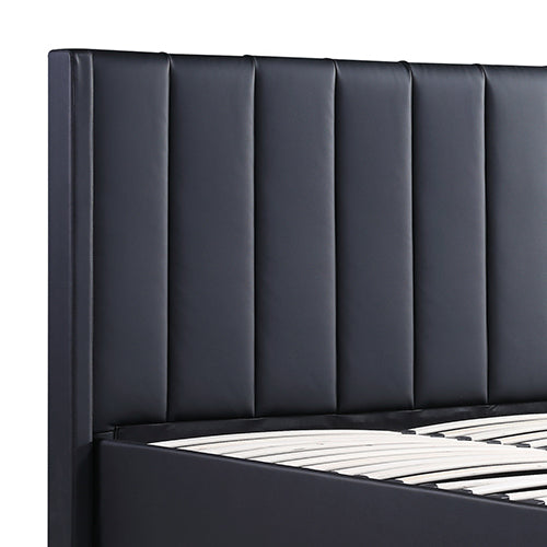 P&F FabSeries Pedro Gas Lift Queen Bed Frame Non-woven Fabric MDF KD Slats