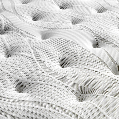 P&F Mattress Euro Top King Size Pocket Spring Coil with Knitted Fabric Medium Firm 34cm Thick