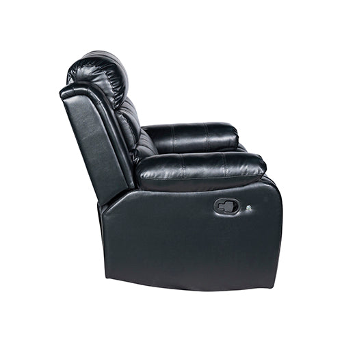 P&F SkyWay 5 Piece Finest Leatherette Recliner Feature Console LED Light Ultra Cushioned