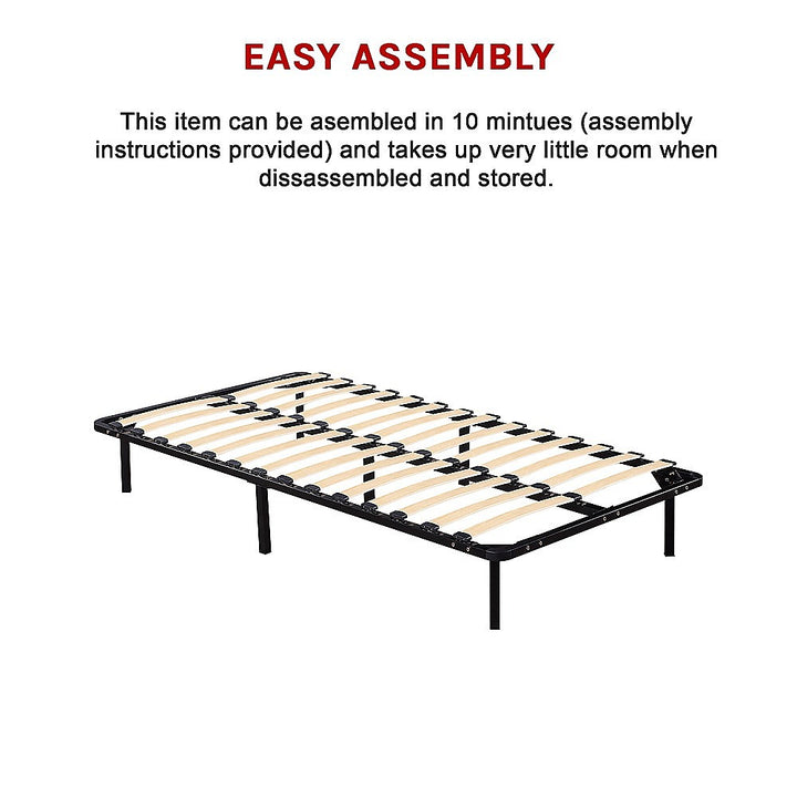 P&F King Single Metal Bed Frame - Bedroom Furniture