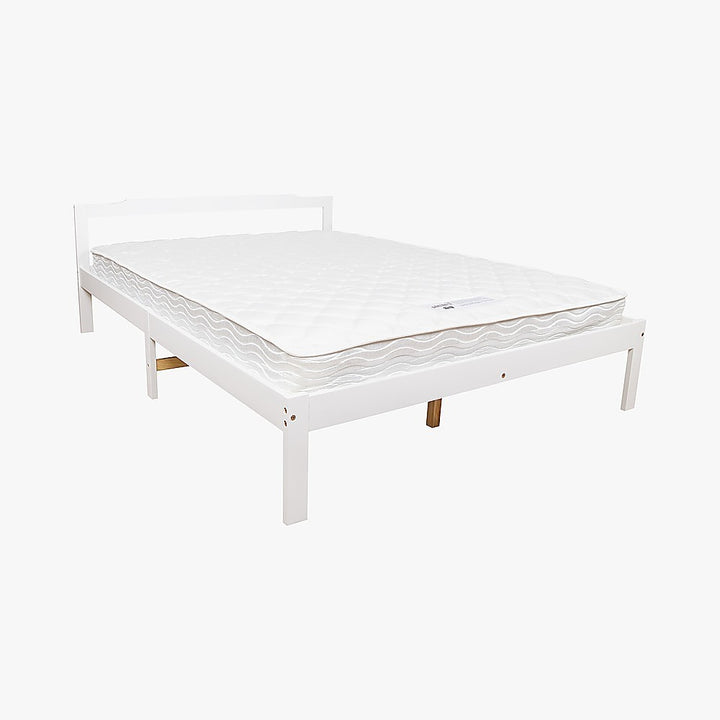 P&F Double Wooden Bed Frame Home Furniture White