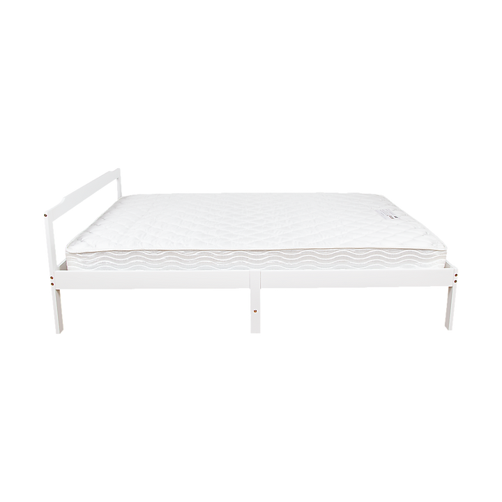 P&F Double Wooden Bed Frame Home Furniture White