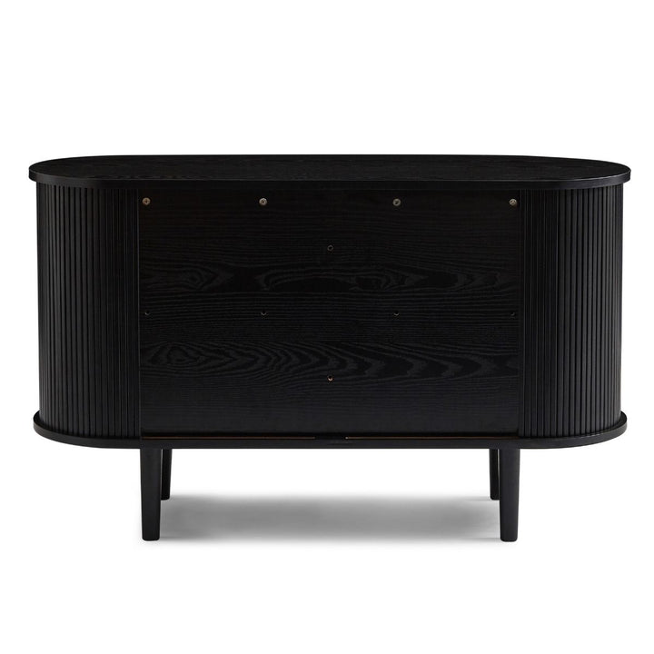 P&F ZennHome Black Column Wooden Sideboard Table