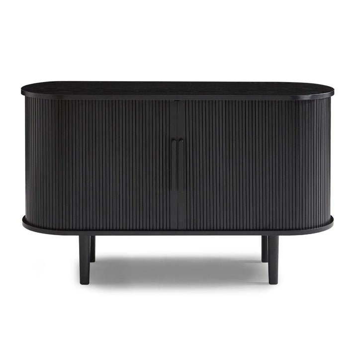 P&F ZennHome Black Column Wooden Sideboard Table