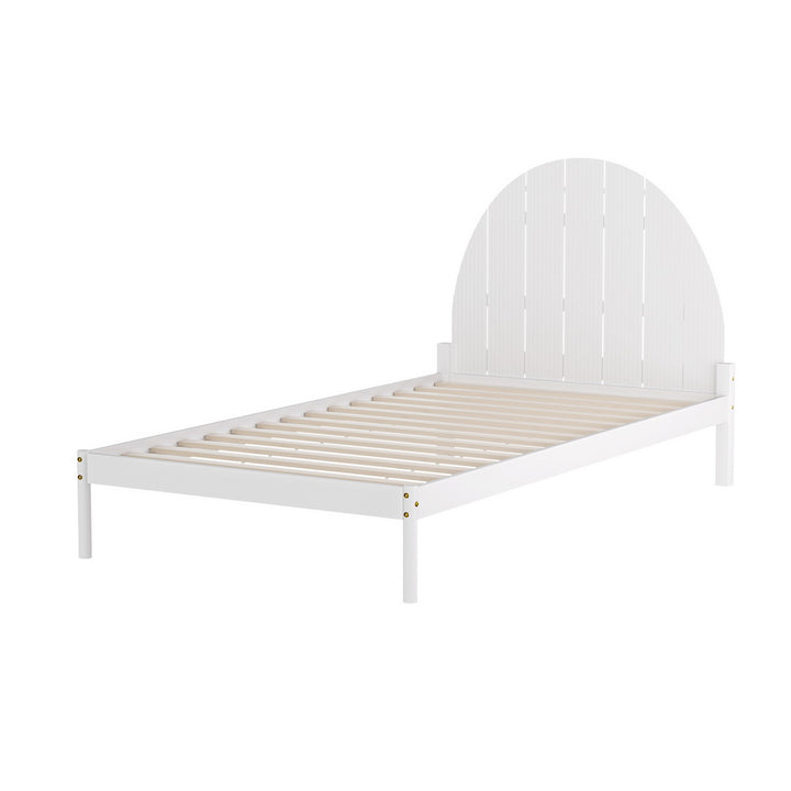 P&F BohoNest Artiss Bed Frame King Single Size Wooden White DALY