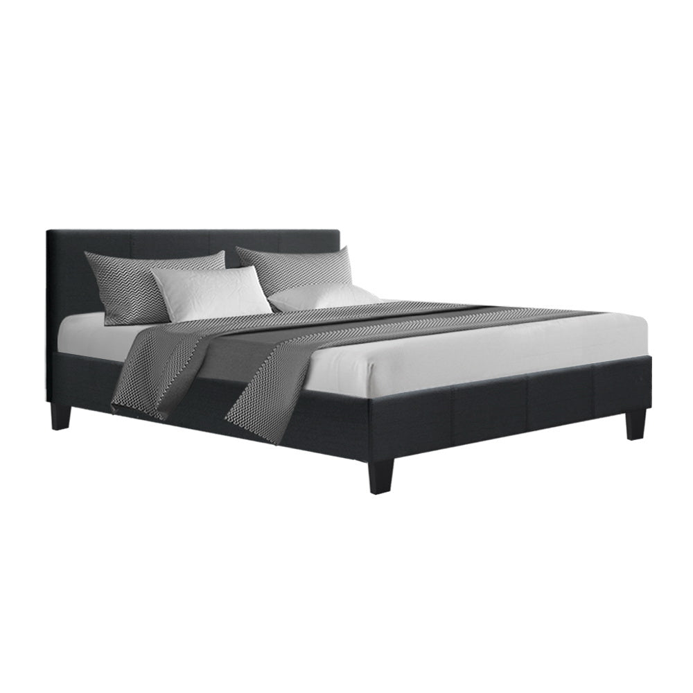 P&F FabSeries Neo Bed Frame Fabric - Charcoal Queen