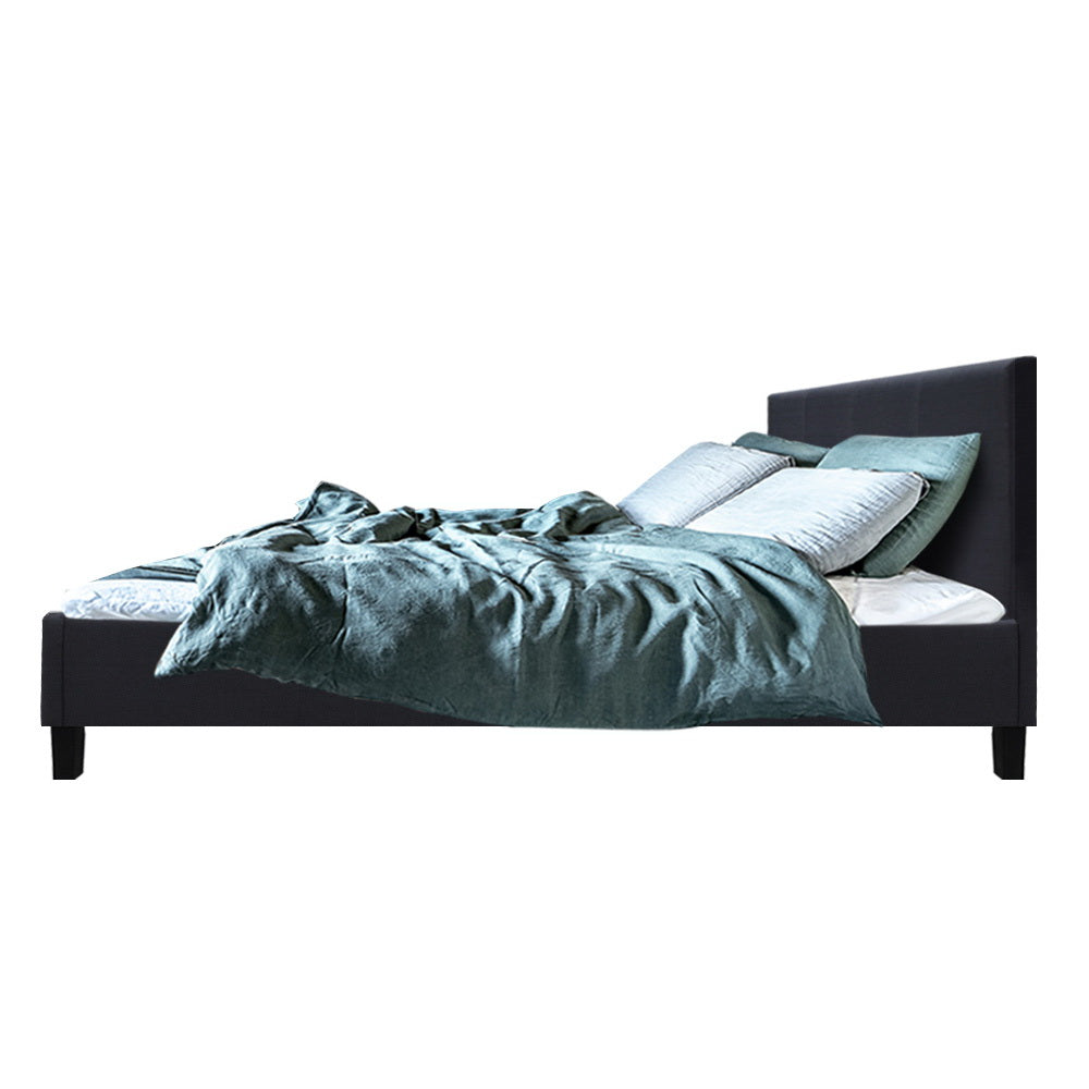 P&F FabSeries Neo Bed Frame Fabric - Charcoal Queen