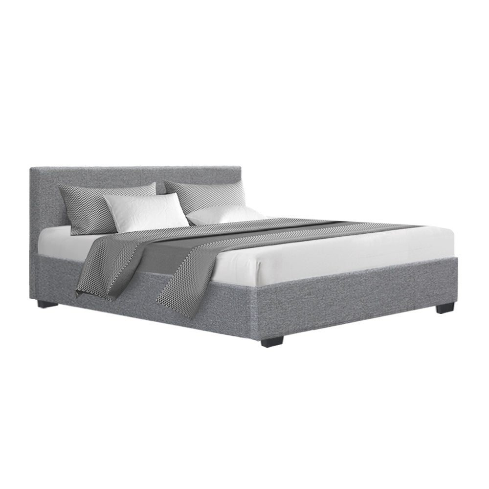 P&F FabSeries Bed Frame Fabric - Grey Queen