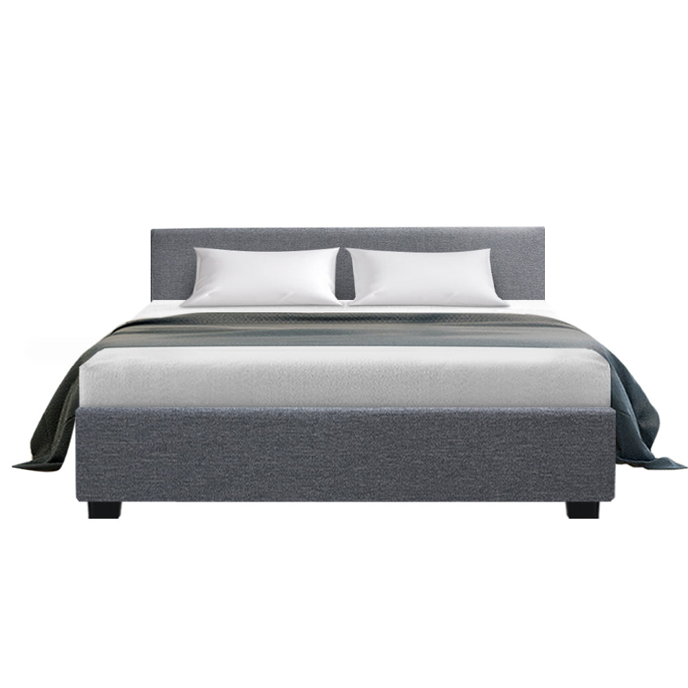 P&F FabSeries Bed Frame Fabric - Grey Queen