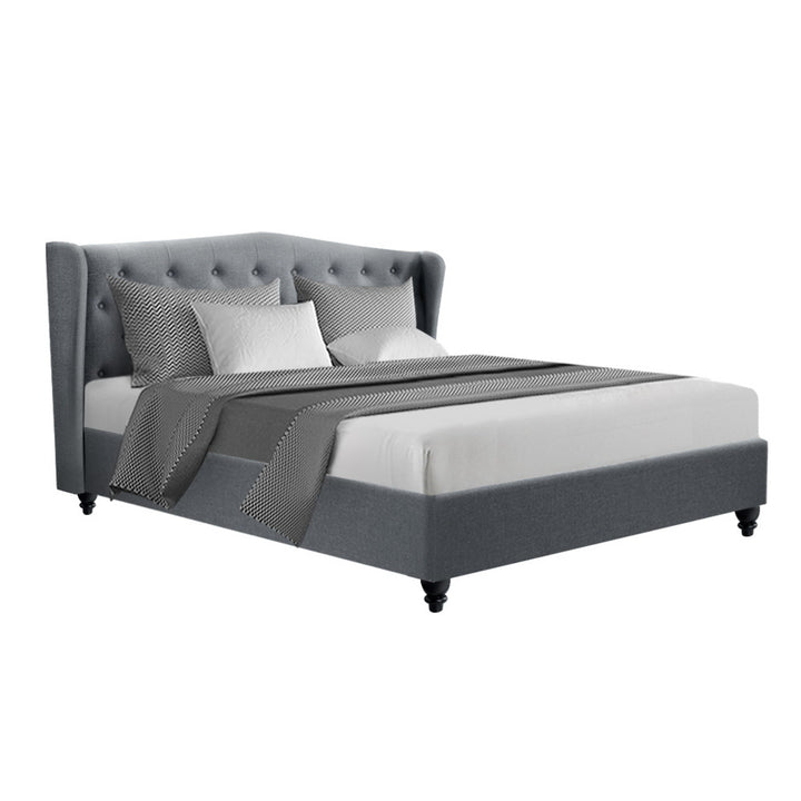 P&F FabSeries Pier Bed Frame Fabric - Grey King