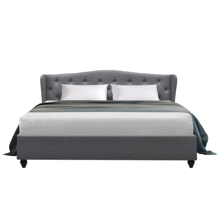 P&F FabSeries Pier Bed Frame Fabric - Grey King