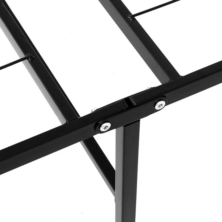 P&F DreamStyle Folding Double Metal Bed Frame - Black