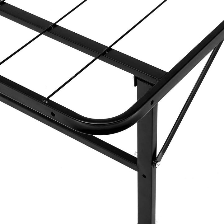 P&F DreamStyle Folding Double Metal Bed Frame - Black