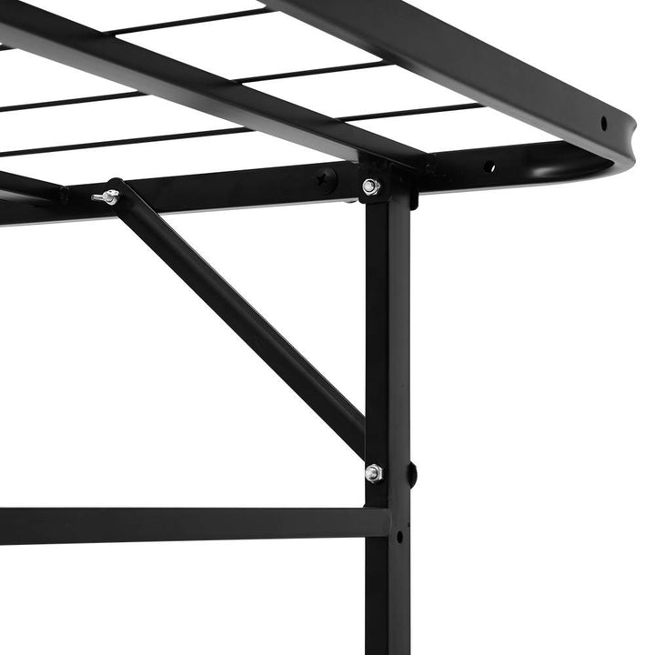 P&F DreamStyle Folding Double Metal Bed Frame - Black