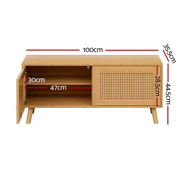 P&F SkyWay Shoe Bench Up to 10 Pairs Rattan Starlyn
