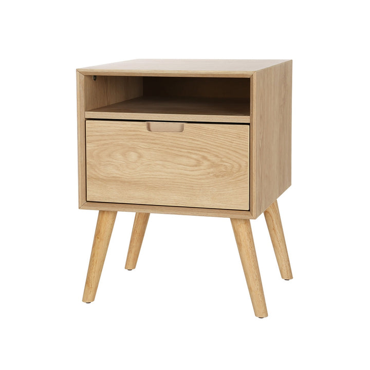 P&F SkyWay Bedside Table Ash wood