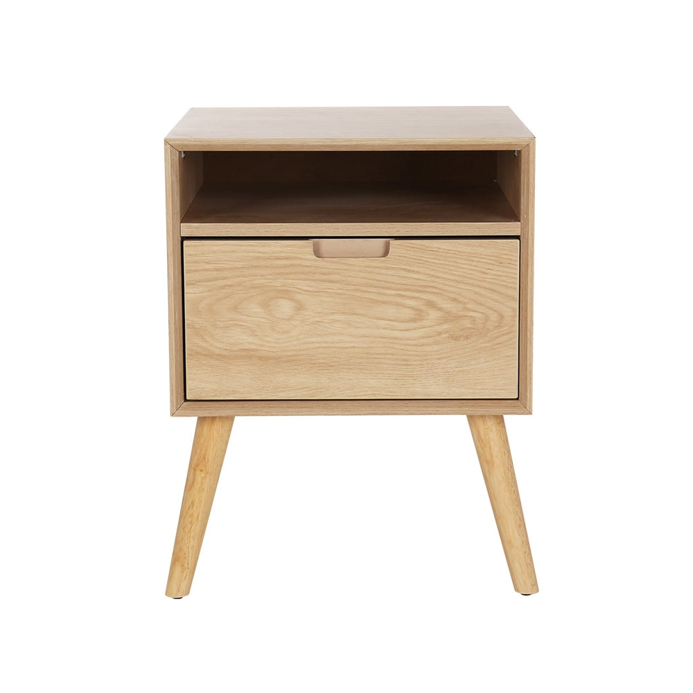 P&F SkyWay Bedside Table Ash wood