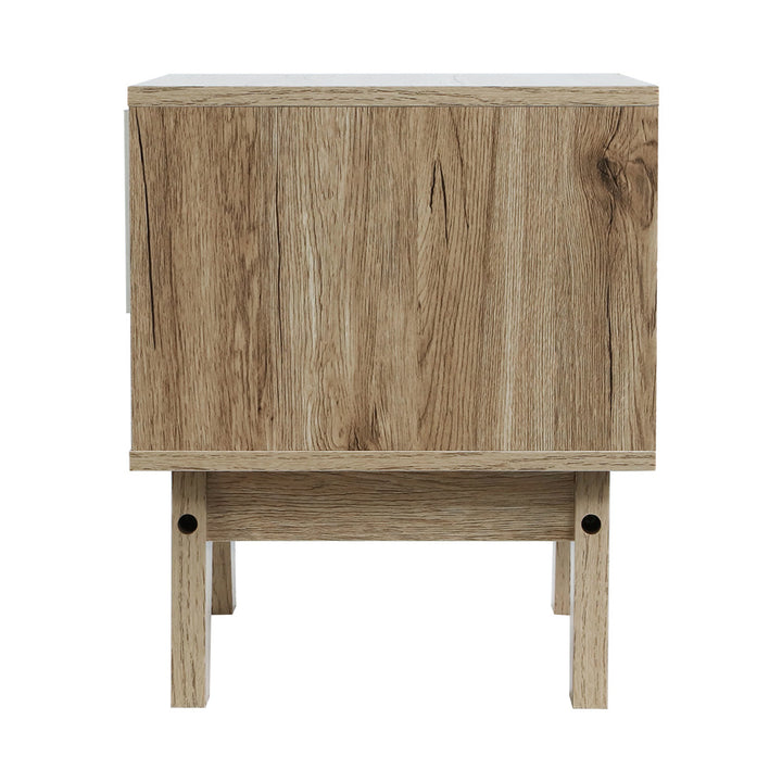 P&F ZennHome Bedside Table Drawer Nightstand Side Table