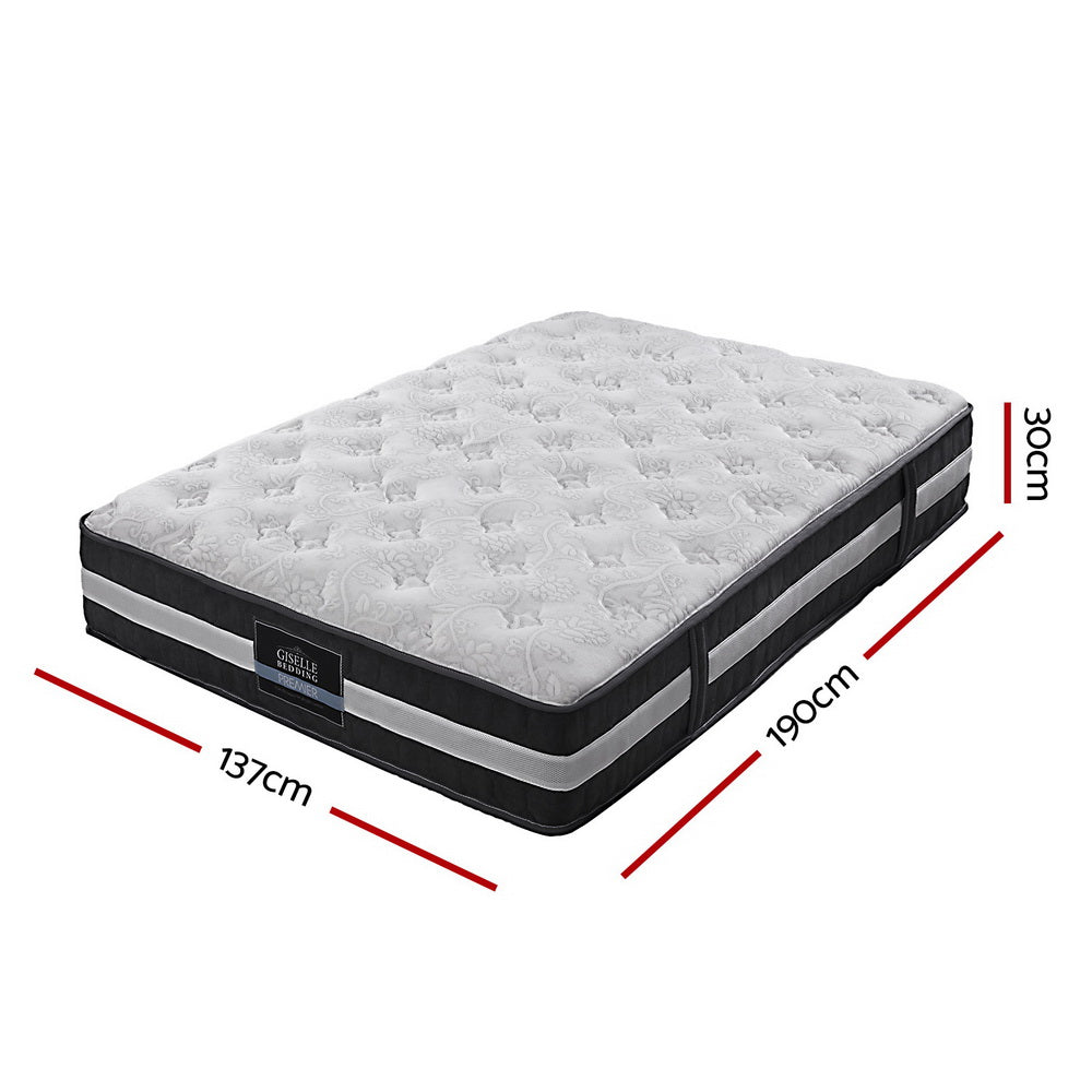 P&F SleepNice Double Mattress Bed Size 7 Zone Pocket Spring Medium Firm Foam 30cm