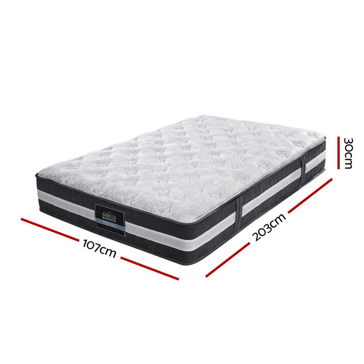 P&F SleepNice King Single Mattress Bed Size 7 Zone Pocket Spring Medium Firm Foam 30cm