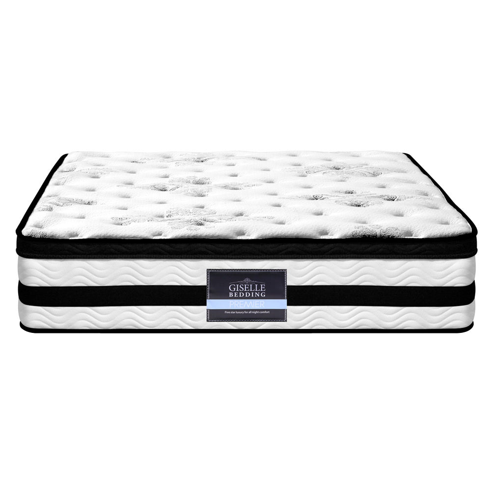 P&F SleepNice Bedding Euro Top Pocket Spring Mattress 34cm Thick Double