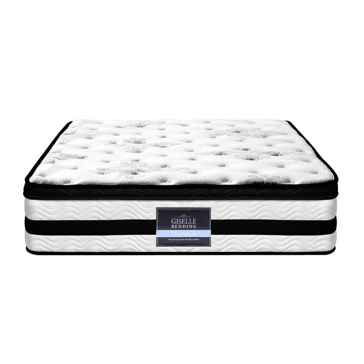 P&F SleepNice Bedding Algarve Euro Top Pocket Spring Mattress 34cm Thick King Single