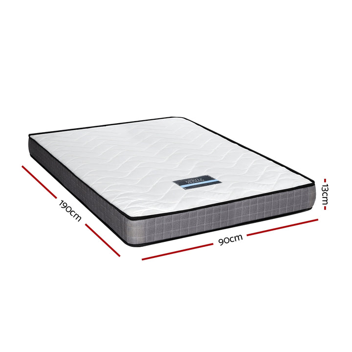 P&F SleepNice Mattress Medium Firm Mattresses Tight Top Bed Bonnel Spring 13cm SINGLE