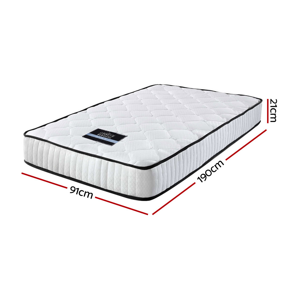 P&F SleepNice Bedding Pocket Spring Mattress 21cm Thick Single