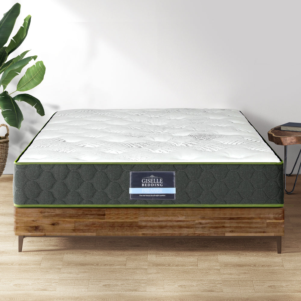 P&F SleepNice Bedding Mattress Green Tea Foam Pocket Spring 5-zone Medium Firm Queen