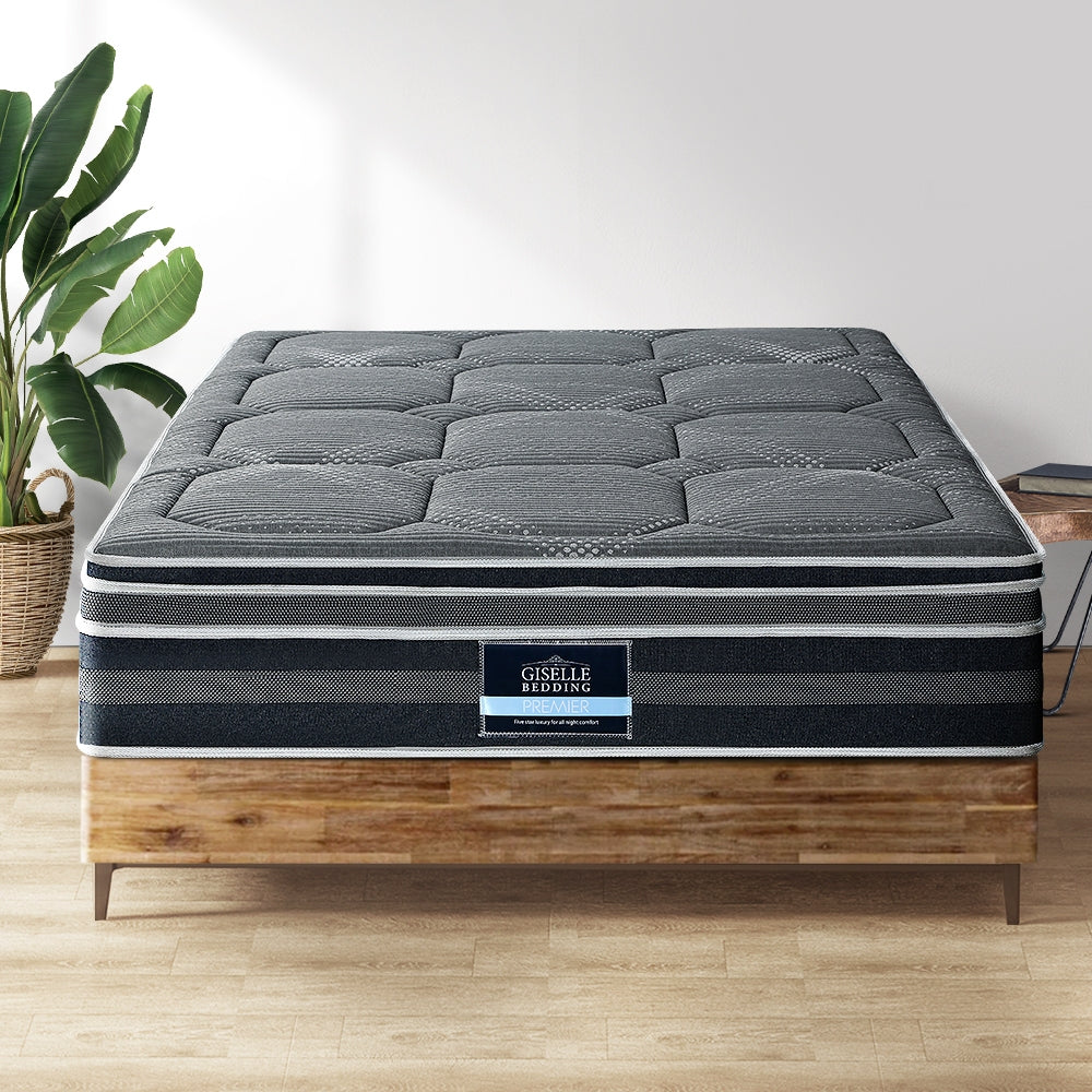 P&F SleepNice 35CM KING Mattress Bed 7 Zone Dual Euro Top Pocket Spring Medium Firm