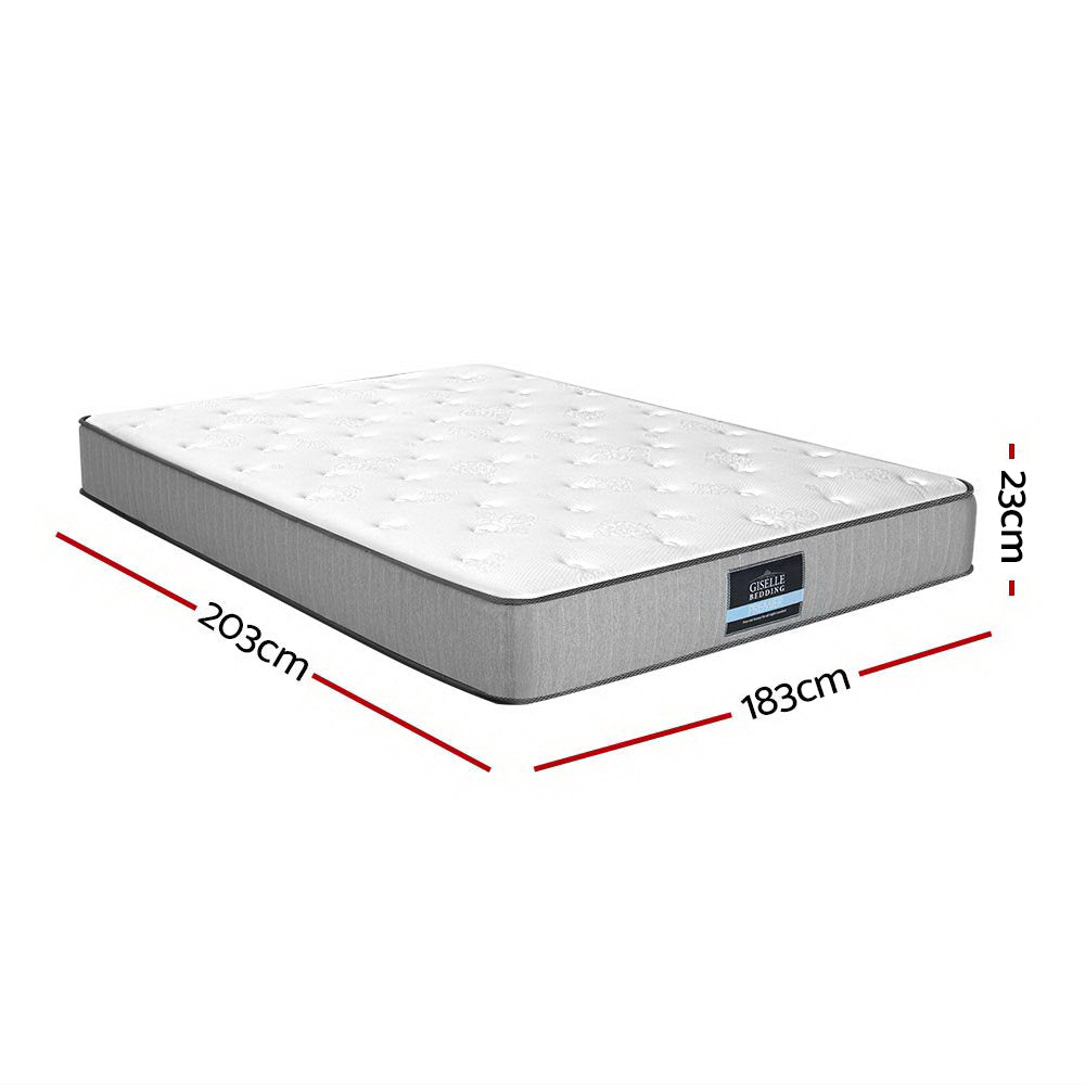 P&F SleepNice Bedding King Mattress Extra Firm Pocket Spring Foam Super Firm 23cm