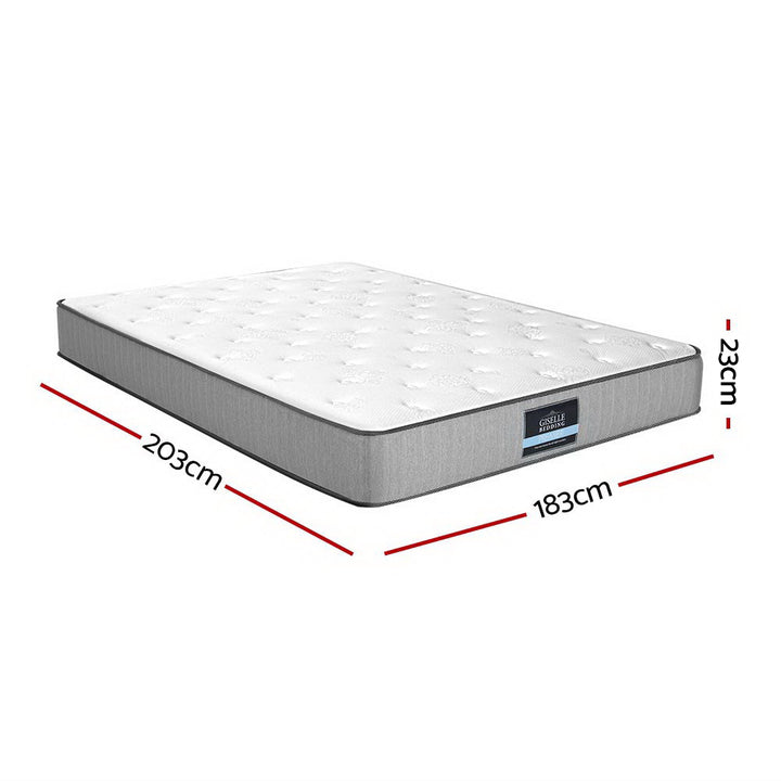 P&F SleepNice Bedding King Mattress Extra Firm Pocket Spring Foam Super Firm 23cm