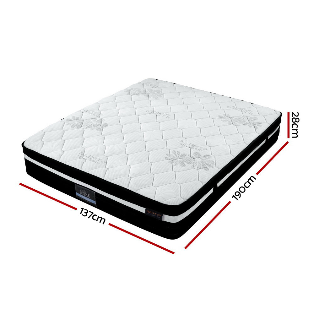 P&F SleepNice Double Bed Mattress Size Extra Firm 7 Zone Pocket Spring Foam 28cm