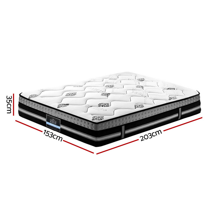 P&F SleepNice Bedding Galaxy Euro Top Cool Gel Pocket Spring Mattress 35cm Thick Queen