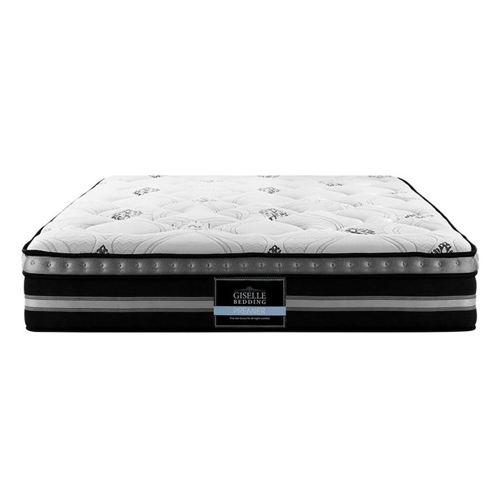 P&F SleepNice Bedding Galaxy Euro Top Cool Gel Pocket Spring Mattress 35cm Thick Queen