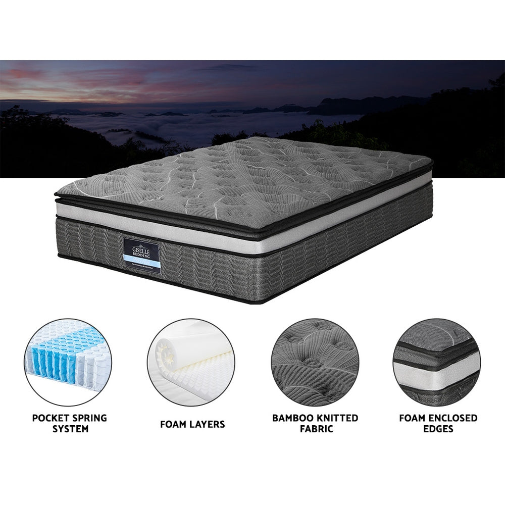 P&F SleepNice Mattress Pocket Mini Spring Mattresses Medium Firm 9-Zone Bed King