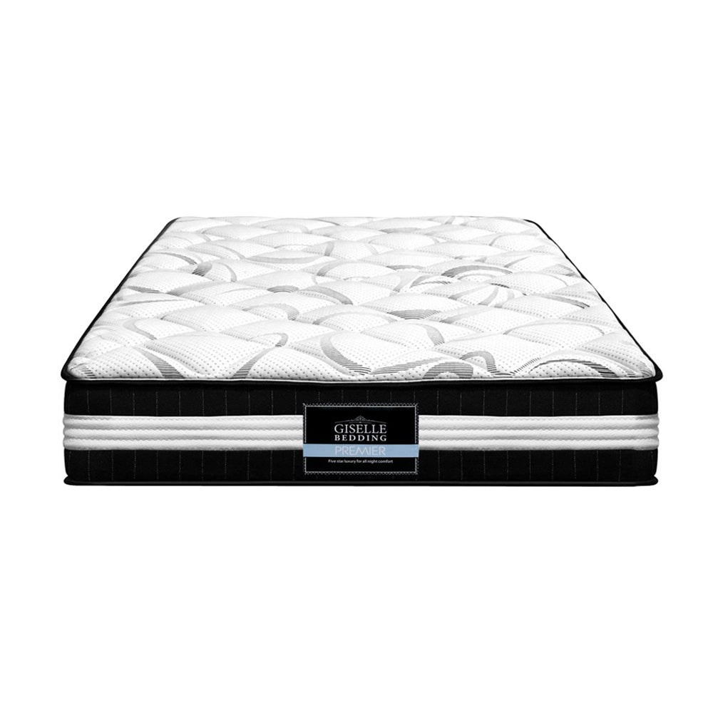 P&F SleepNice Bedding Mykonos Euro Top Pocket Spring Mattress 30cm Thick Single