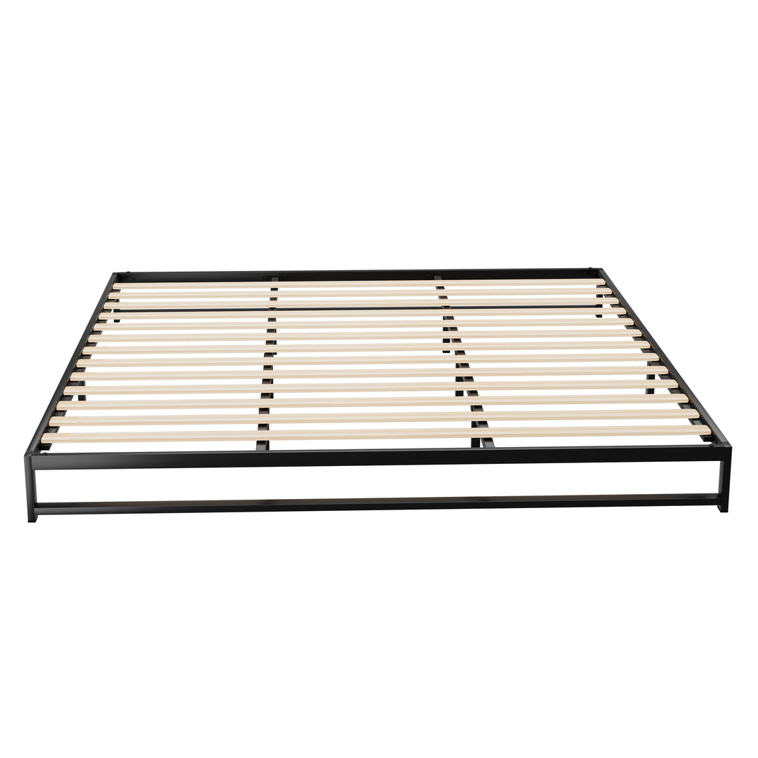 P&F ZennHome Metal Bed Frame King Size Bed Black