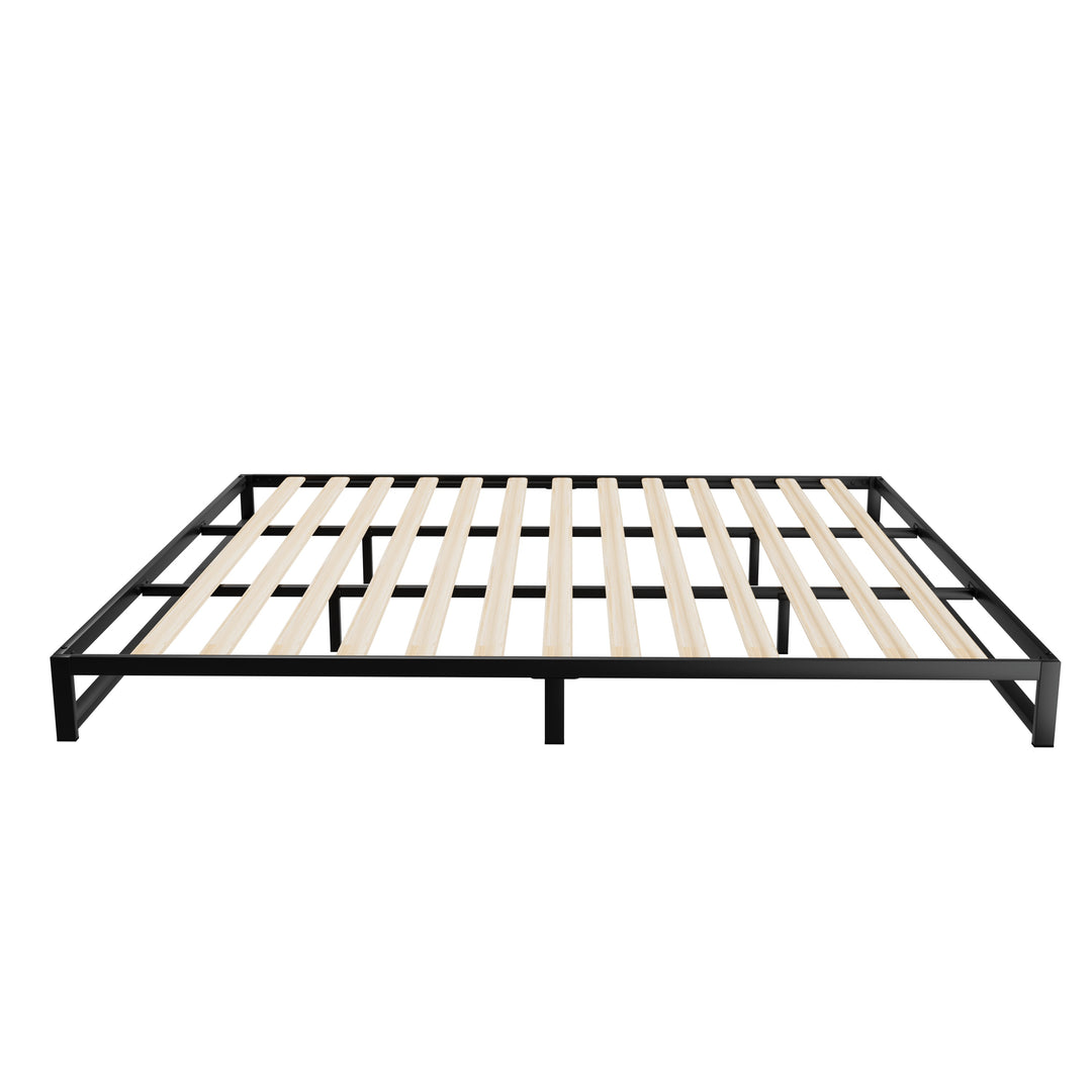 P&F ZennHome Metal Bed Frame King Size Bed Black