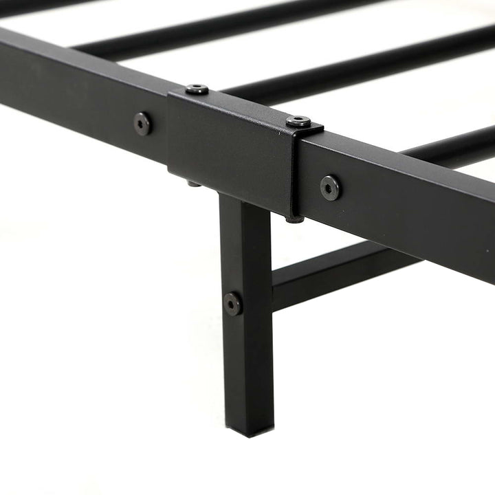 P&F BohoNest Dane Metal Bed Frame Double Size Mattress Base Black